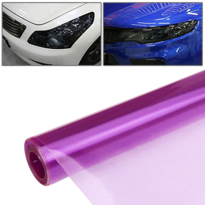 Purple car light protective film sticker roll with clear backing, for headlights