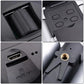 Close-up of ports, buttons, and tripod mount on a binocular digital telescope