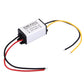 Rectangular car power step-down converter module with flying leads