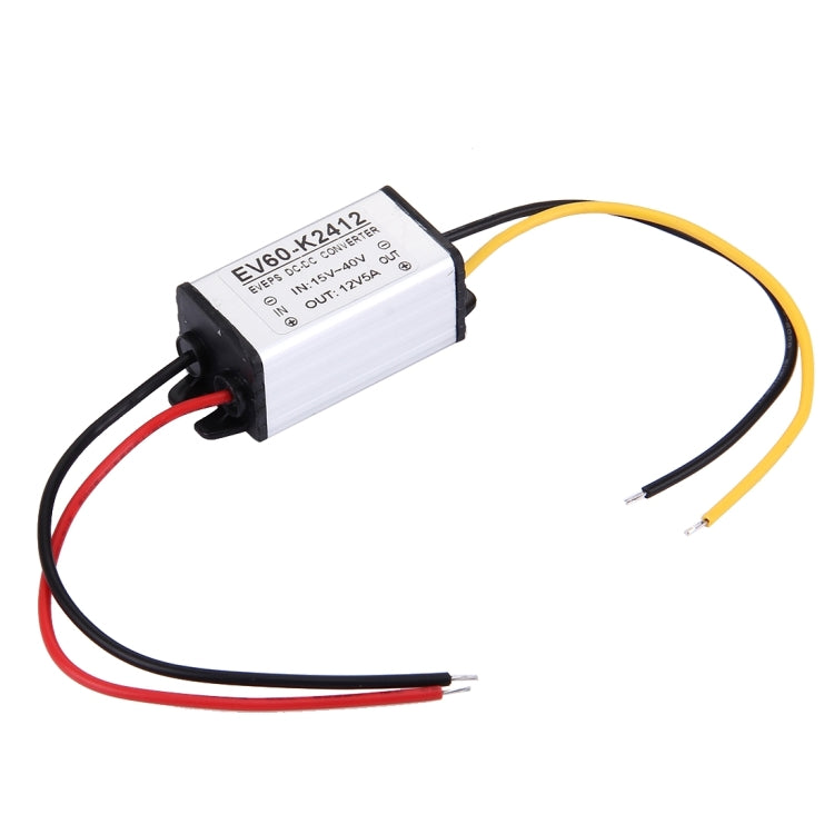 Rectangular car power step-down converter module with flying leads