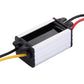 Car power converter module with black bracket and red/yellow wire leads