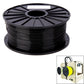 Dark PLA 3D printer filament spool on a black reel, 3.0 mm filament.