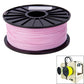 Pink PLA filament spool, 3.0 mm 3D printing filament on black reel