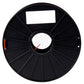 Black PLA 3D printer filament spool on a black reel, 3.0 mm filament.