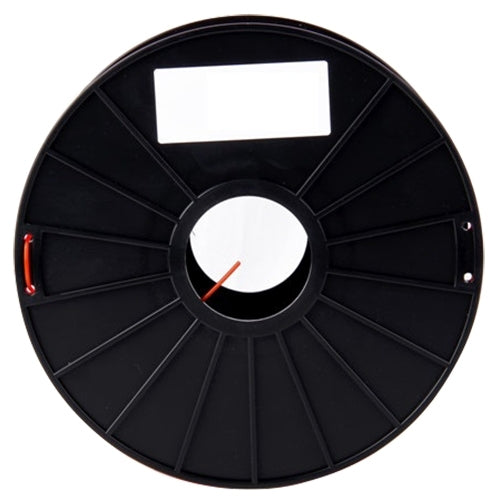 Black PLA 3D printer filament spool on a black reel, 3.0 mm filament.