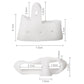 Orthopedic hallux valgus toe brace size diagram with measurements