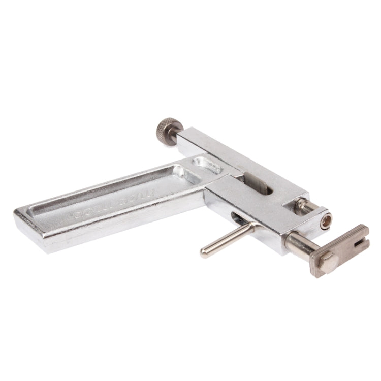 Metal ear piercing gun mechanism with trigger lever and support bar