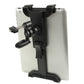 Black car vent tablet holder mount with adjustable brackets and clamp