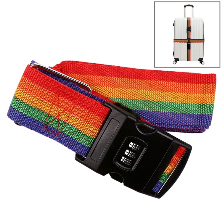 Luggage Strap Cross Belt Adjustable Packing Band Belt Strap with Password Lock for Luggage Travel Suitcase