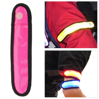 Magenta LED glow stick clip-on marker with black border, unlit strip