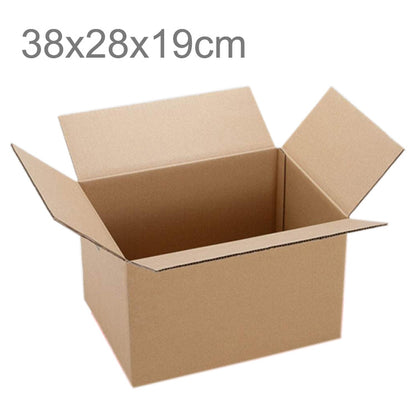 Kraft paper shipping box, open top, 38x28x19cm