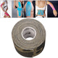 Camouflage waterproof kinesiology tape roll with printed core, 5m x 5cm