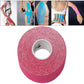 Waterproof kinesiology tape roll, pink/magenta color