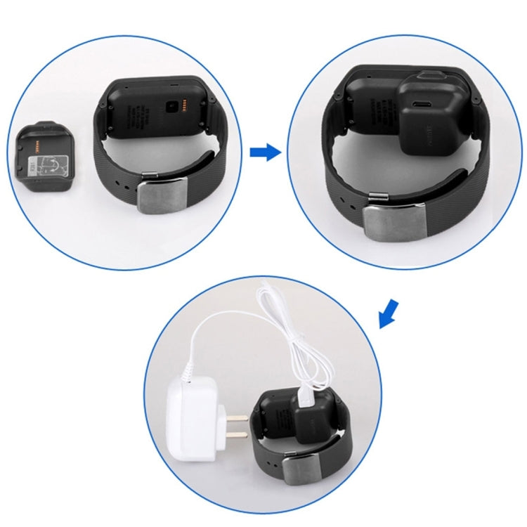 Steps for charging smartwatch bracelet using the dock and cable