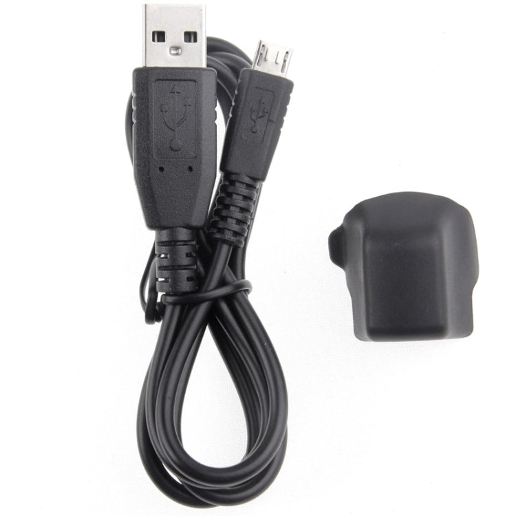 Black USB cable with two USB-A plugs and attached connector