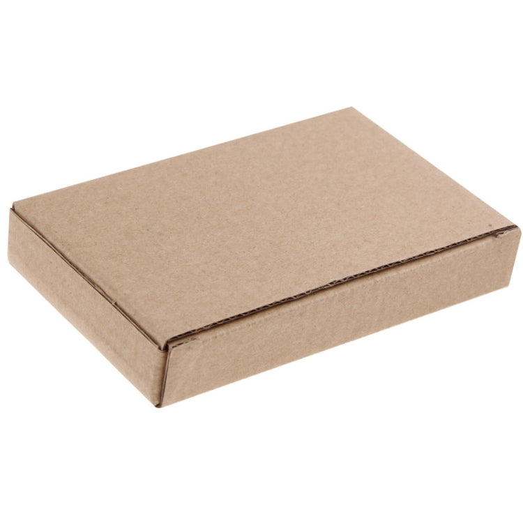 Brown cardboard box package for bracelet charger accessory