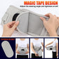 Adjustable grey inflatable belt with hook-and-loop tape closure and side strap