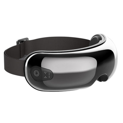 Black eye massager with padded head strap and contoured curved visor.