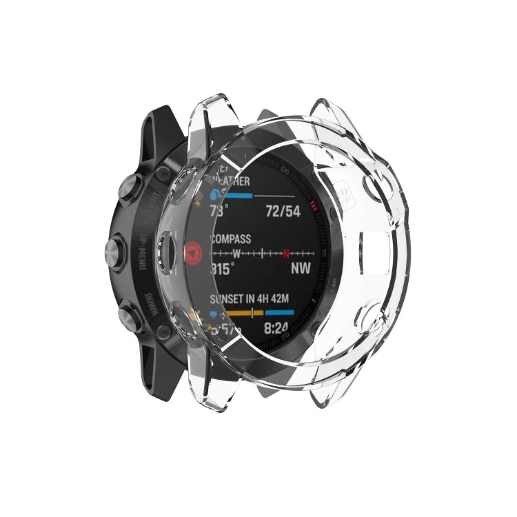 TPU watch case for Garmin Fenix 6S with clear protective bezel cover