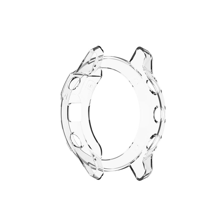 Clear TPU watch case bumper with raised bezel for Garmin Fenix 6S