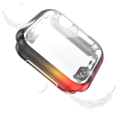 Gradient TPU protective case for Apple Watch 40mm, clear front with button and sensor openings