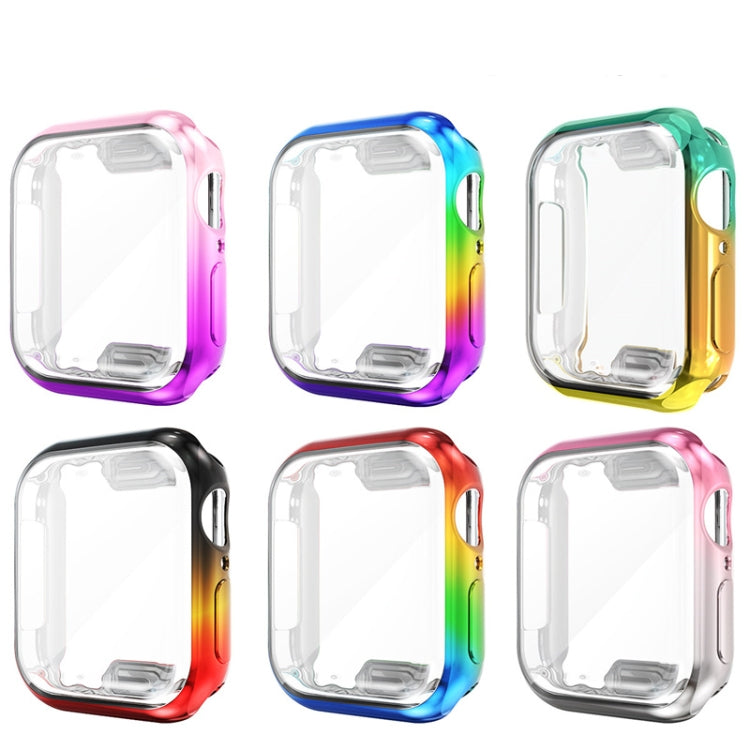 Set of gradient TPU protective cases for Apple Watch 40mm with clear front