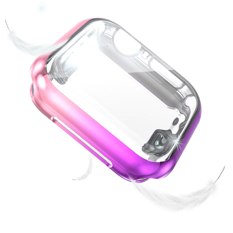 Gradient TPU protective case for Apple Watch 40mm, clear front with camera/sensor cutouts
