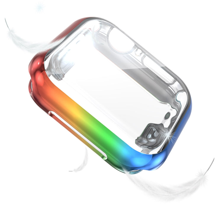 Gradient TPU protective case for Apple Watch 40mm, clear front with sensor cutouts