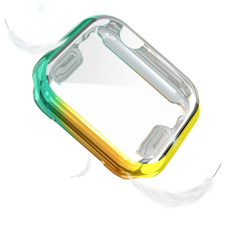 Gradient TPU protective case for Apple Watch 40mm, clear front with button cutouts