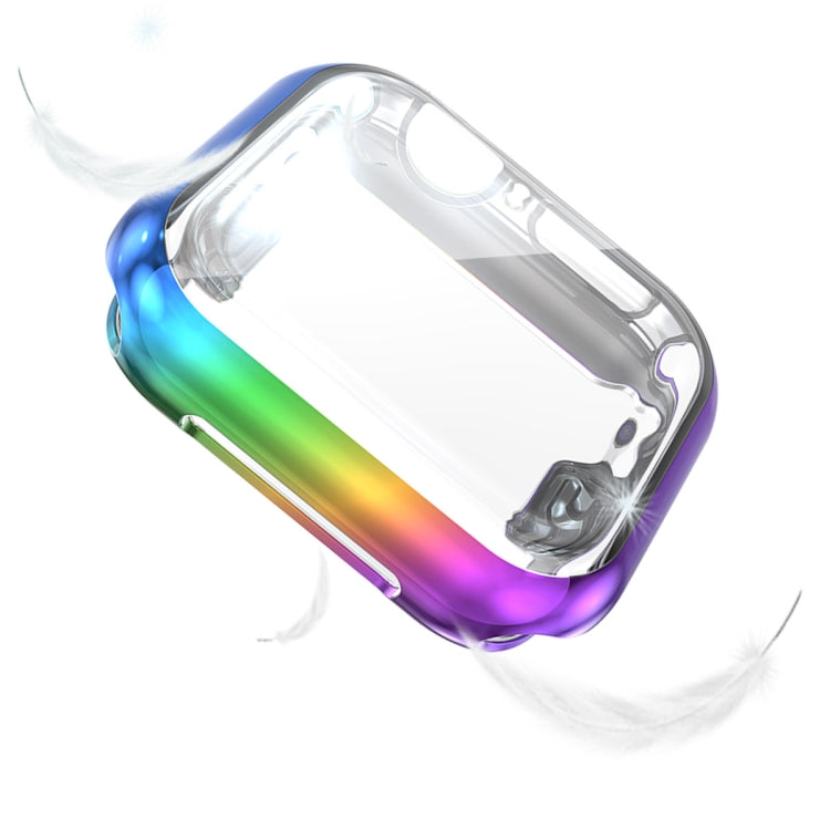 Gradient TPU protective case for Apple Watch 40mm, clear front with side cutouts