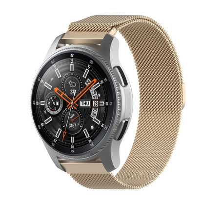 For Honor Magic Watch 2 46mm black dial with champagne gold Milan mesh strap