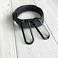 Protective screen film for Xiaomi smart watch on black watch body, curved edges