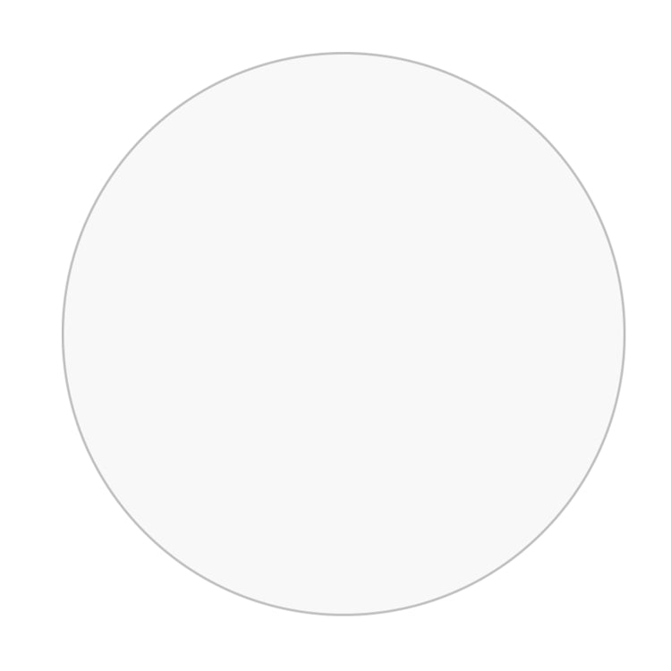 Round tempered glass screen protector film, clear protective layer