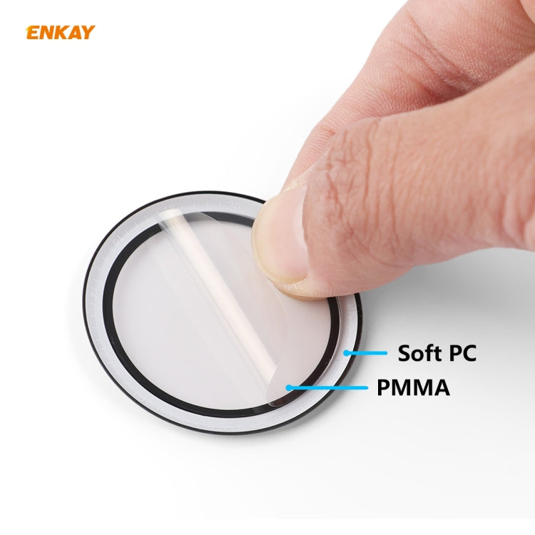 Huawei Watch GT 2e 46mm screen protector film layers: soft PC and PMMA ring
