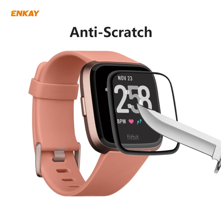 Smartwatch screen protector film for Fitbit Versa 3/Sense, anti-scratch full-screen cover