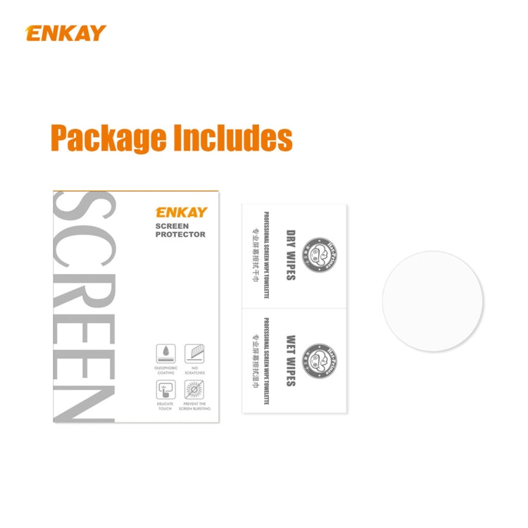ENKAY screen protector package includes screen protector and cleaning accessories