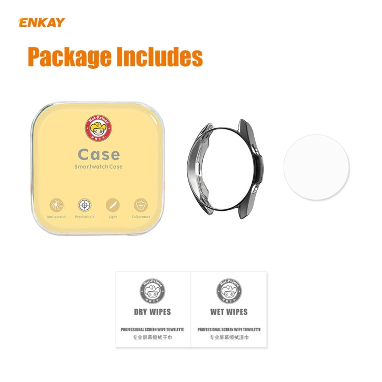 Galaxy Watch 3 41mm case kit with screen protector film and cleaning wipes