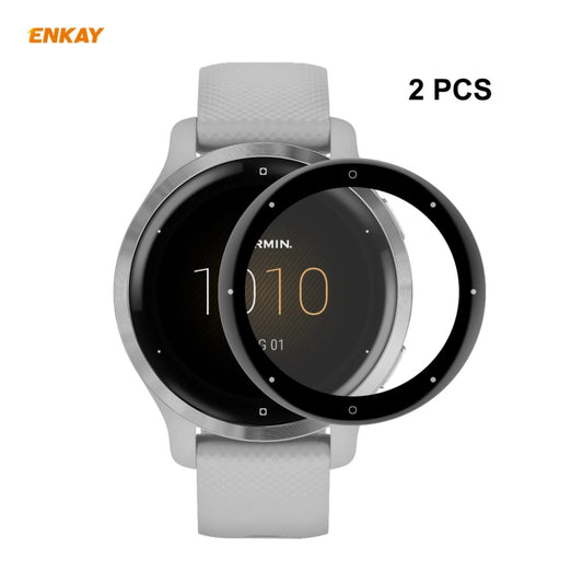 2 PCS ENKAY Hat-Prince 3D Full Screen Soft PC Edge + PMMA HD Screen Protector Film, For Garmin Venu 2S / Vivoactive 4S 40mm (2 PCS), For Redmi Watch (2 PCS), For Huawei B6 (2 PCS), For Venu 2 / Vivoactive 4 45mm (2 PCS)                                 ...
