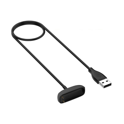 Magnetic charging cable with USB-A plug and black oval charging dock