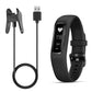 Replacement USB charging cable with black clip dock and smartwatch charging end