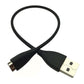 USB charging cable with two USB-A connectors and molded strain relief