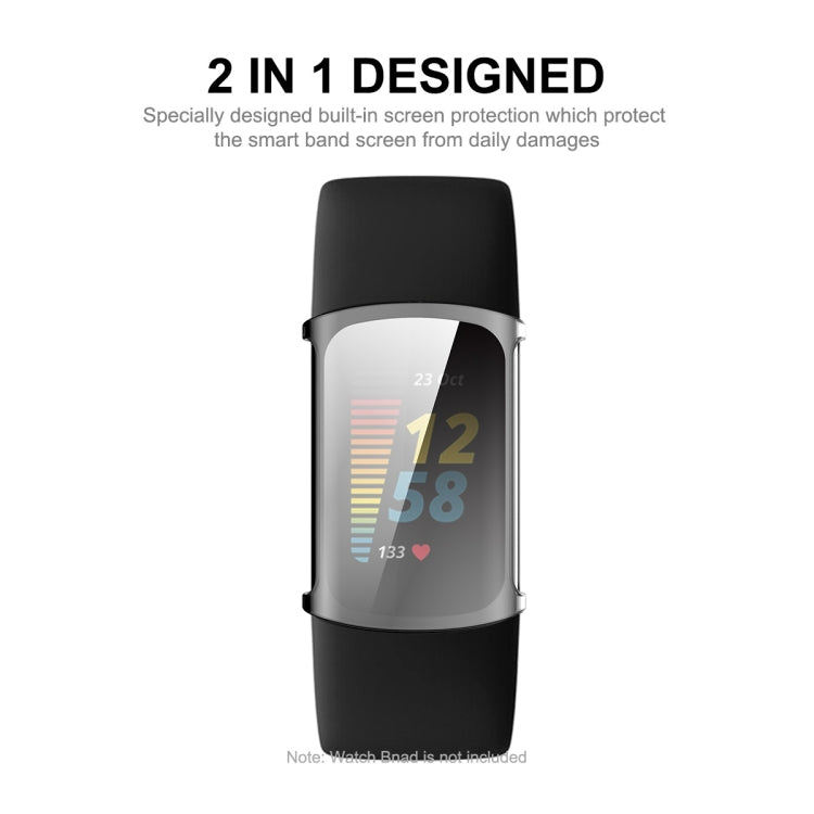 Black TPU watch screen case with built-in protection, full wrap fit