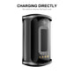 Clear TPU front with black sides smartwatch case, charging access opening