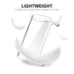 Clear TPU full-cover band case with slim profile, curved corners