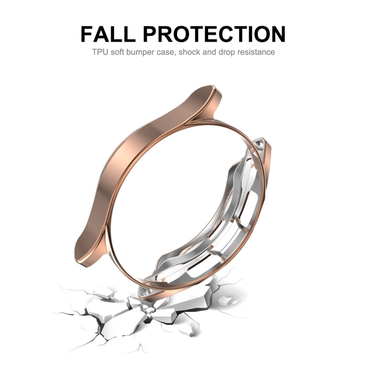 Rose gold TPU bumper case frame for Galaxy Watch4 Classic 46mm, protective design