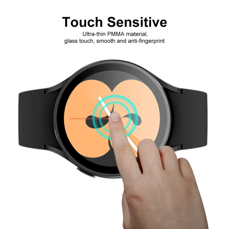 For Samsung Galaxy Watch4 44mm ENKAY Hat-Prince 3D Full Coverage Soft PC Edge + PMMA HD Screen Protector Film, 1 PCS, 2 PCS, 5 PCS, 10 PCS