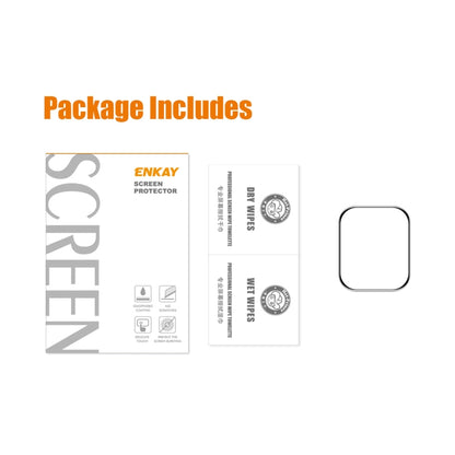 Package includes screen protector film and cleaning accessories for Apple Watch 45mm