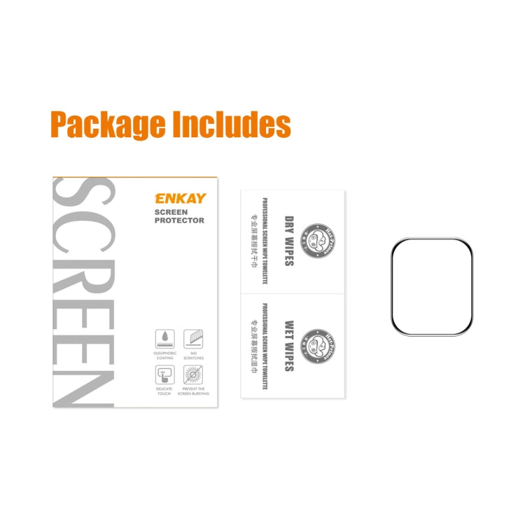 ENKAY 3D screen protector film package for Apple Watch 41mm, full coverage set