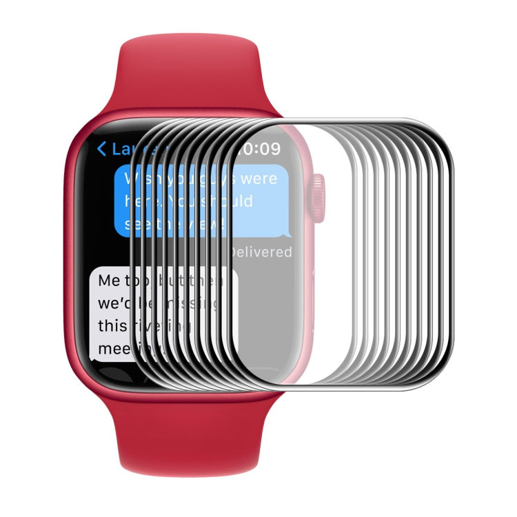 Curved edge 3D screen protector film stack for Apple Watch 41mm