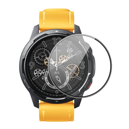 Full coverage screen protector film for Xiaomi smartwatch, clear curved glass with soft PC edge